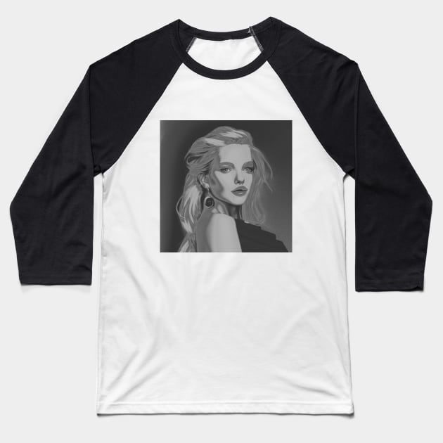 Blondes have more fun! Beautiful woman Baseball T-Shirt by Goldenvsilver